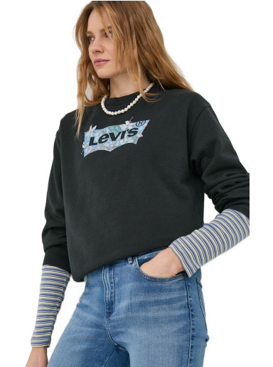Sweatshirt Levi's Logo Sweatshirt Fekete | 18686.0137