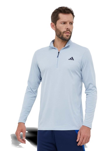 Sweatshirt adidas Performance Train Essentials Seasonal Training 1/4-Zip Sweat Kék | IJ9620