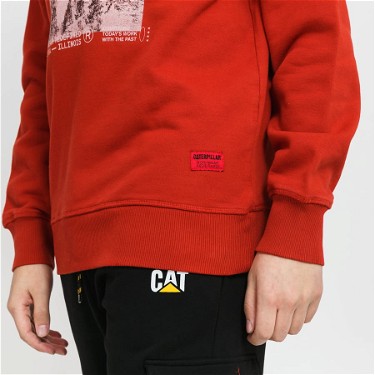 Sweatshirt Caterpillar Heritage Roundneck 
Piros | 2910511 red, 4