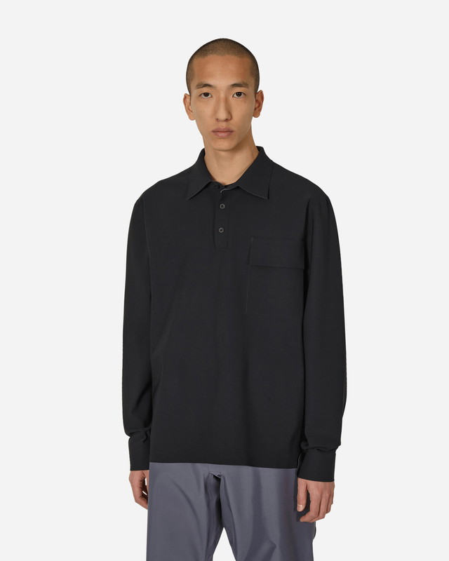 Pólóingek GR10K Taped Bonded Polo Shirt Black Fekete | SS24GR95AEB BL