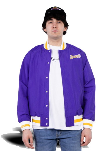 Dzsekik Mitchell & Ness 75th Anniversary Warm Up Jacket Los Angeles Lakers Orgona | OJBF1201-LALYYPPPDKPR