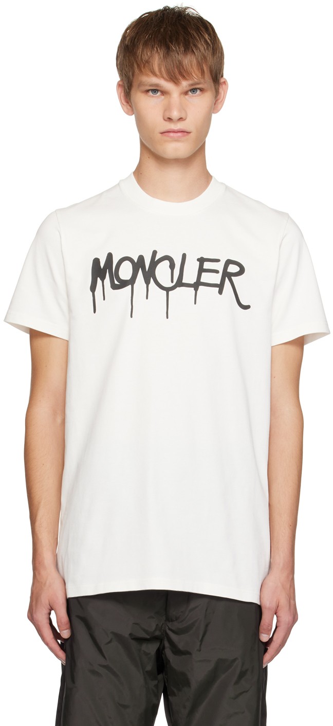 Póló Moncler Printed T-Shirt Fehér | I20918C0001383927, 0