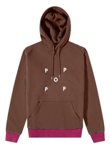 Sweatshirt Pop Trading Company Keenan Popover Hoody Barna | POPSS23-01-003