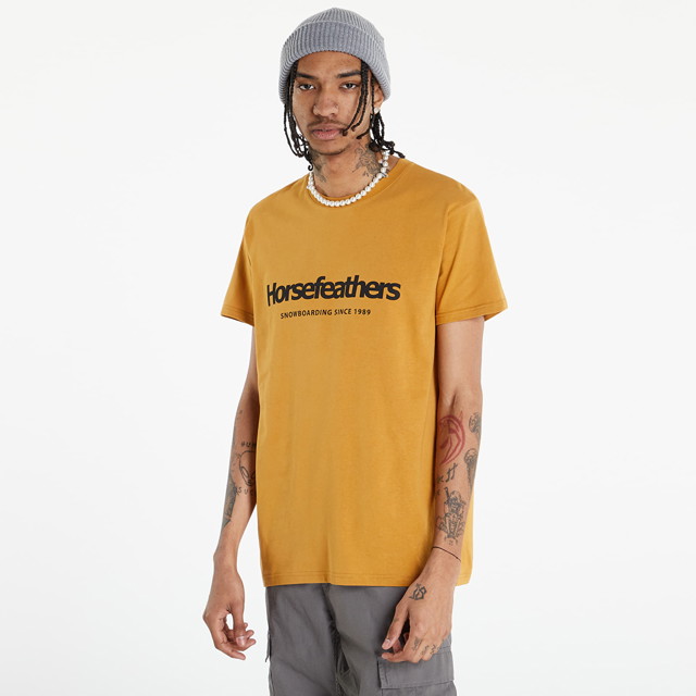 Póló Horsefeathers Quarter T-Shirt Spruce Yellow Sárga | SM1178J