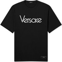 Póló Versace Men's Tribute Embroidered Tee Black Fekete | 1012545-1A09028-1B000, 1