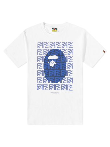 BAPE Logo Monogram T-Shirt White 001TEJ301050M-WHT
