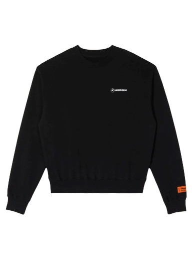 Sweatshirt HERON PRESTON Tape Crewneck Fekete | HMBA016S22JER0051001