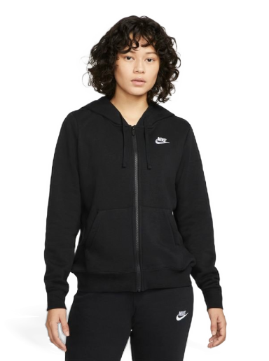 Sweatshirt Nike Fleece Full-Zip Hoodie Fekete | DQ5471-010