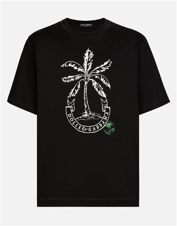 Dolce & Gabbana Short-sleeved Banana-tree-print T-shirt G8PN9TG7K1VN0000
