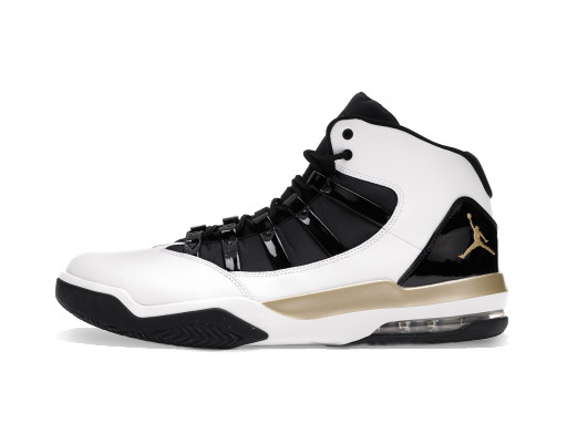 Sneakerek és cipők Jordan Max Aura White Metallic Gold Black Fehér | AQ9084-107