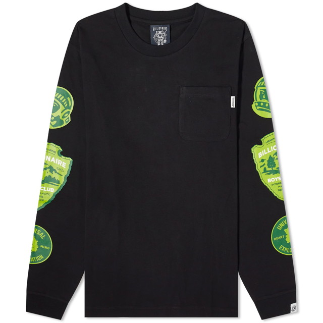 Póló BILLIONAIRE BOYS CLUB Parks Long Sleeve T-Shirt Fekete | B23440-BLK