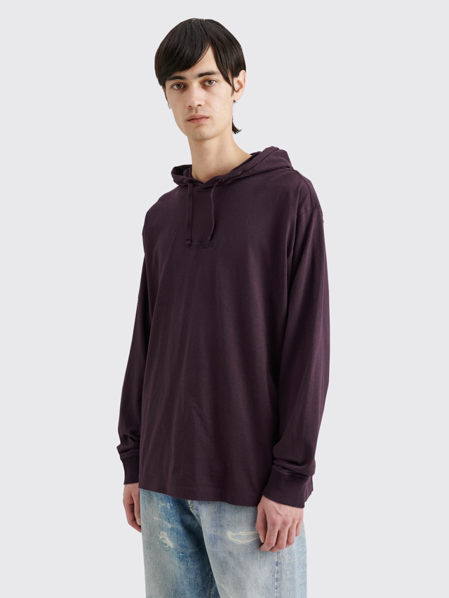 Póló Stone Island Hooded Chest Logo T-shirt Burgundia | 791520644 V0011