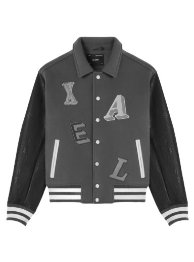 Dzsekik AXEL ARIGATO Typo Varsity Jacket Szürke | A1017002