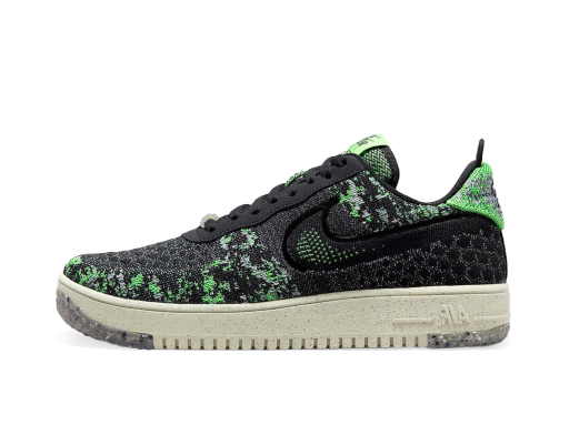 Sneakerek és cipők Nike Air Force 1 Low Crater Flyknit Black Volt Zöld | DM0590-002