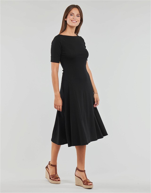 Ruha Polo by Ralph Lauren Stretch Mid Dress Fekete | 250863913001