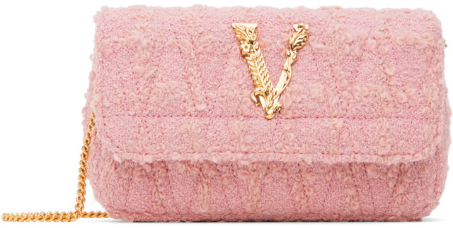 Kézitáskák Versace Pink Mini Logo Bag Rózsaszín | DBFI002_1A10064_1PR2V