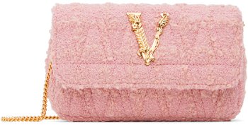 Versace Pink Mini Logo Bag DBFI002_1A10064_1PR2V