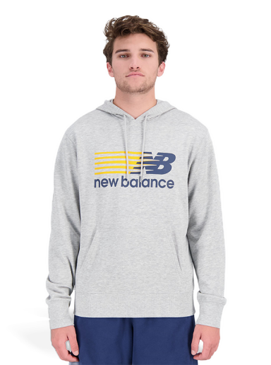 Sweatshirt New Balance Hoodie Szürke | MT23902AGM