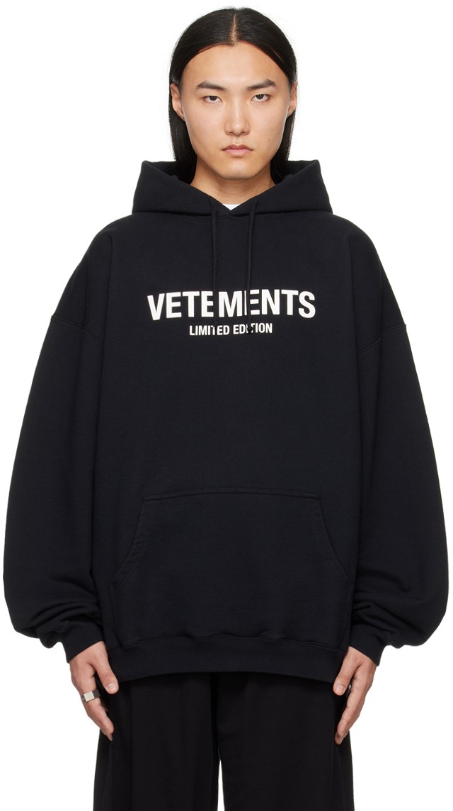 Sweatshirt VETEMENTS 'Limited Edition' Hoodie Fekete | UE64HD600B