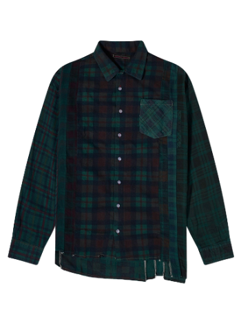 Needles 7 Cuts Wide Over Dyed Flannel Shirt NS305-B