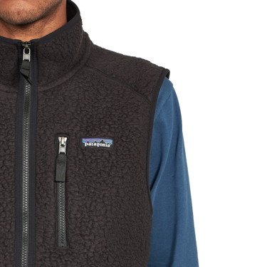 Mellények Patagonia Retro Pile Vest Fekete | 22821-BLK, 3