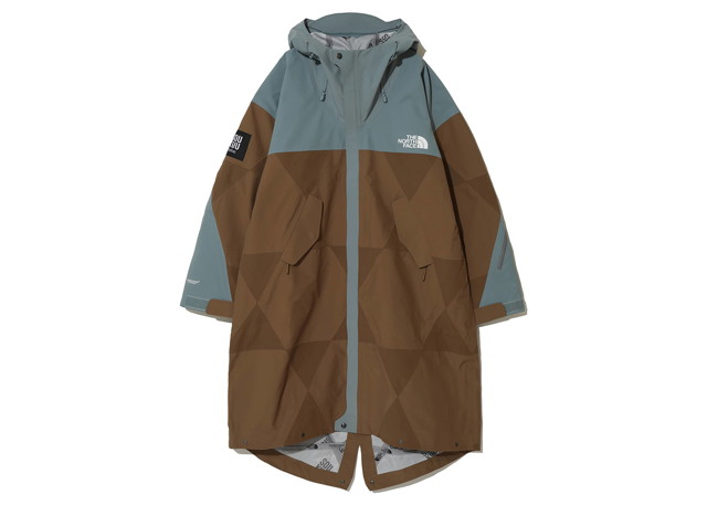 Dzsekik The North Face Undercover x Soukuu Geodesic Shell Jacket Sepia Brown/Concrete Grey Barna | 84S5