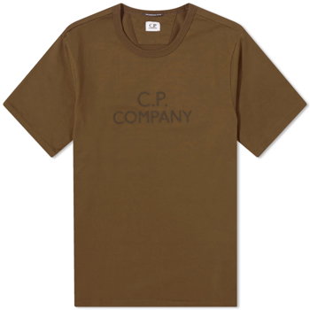 C.P. Company 30/2 Mercerized Jersey Twisted Logo T-Shirt CMTS148A-006203W-683