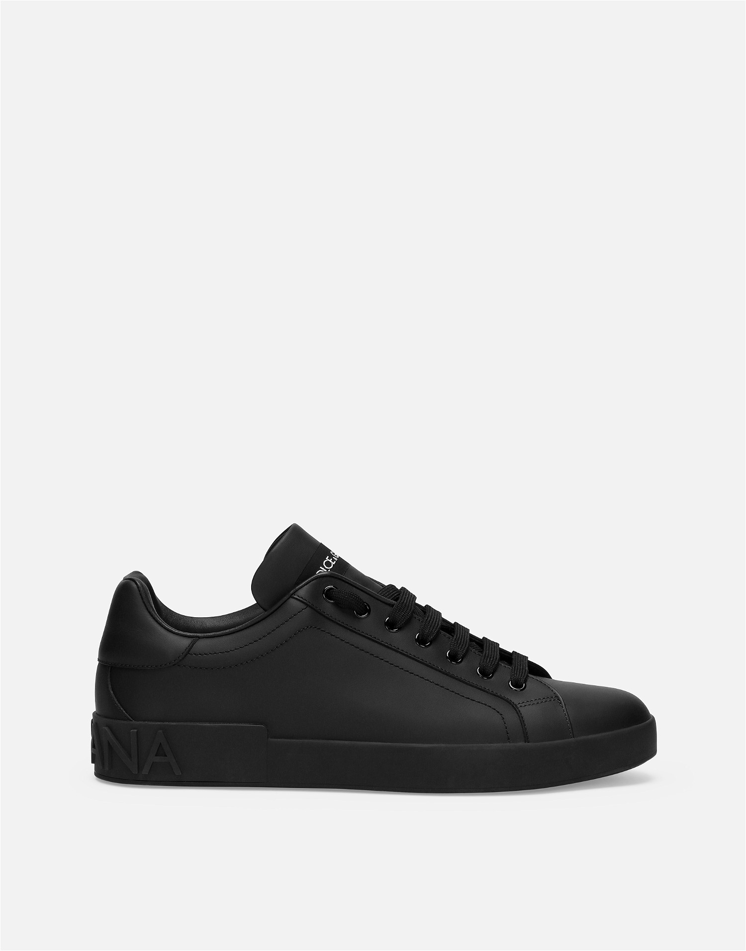 Sneakerek és cipők Dolce & Gabbana Calfskin Portofino Fekete | CS1772A106580999, 0