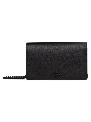 Pénztárca Gucci Small Marmont Chain Wallet Bag Fekete | 497985 17WFN