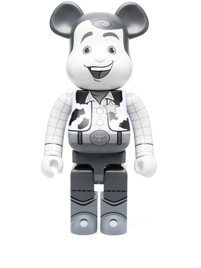 Gyűjthető Medicom Toy Be@rbrick Woody B&W figure - Grey Fehér | 1000WOODYBW19701233