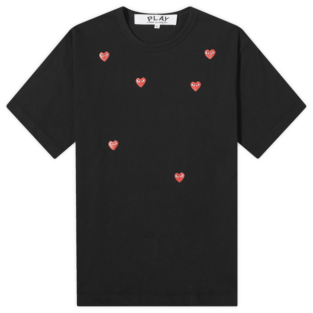 Póló Comme des Garçons Men's Many Heart Fekete | P1T338-1