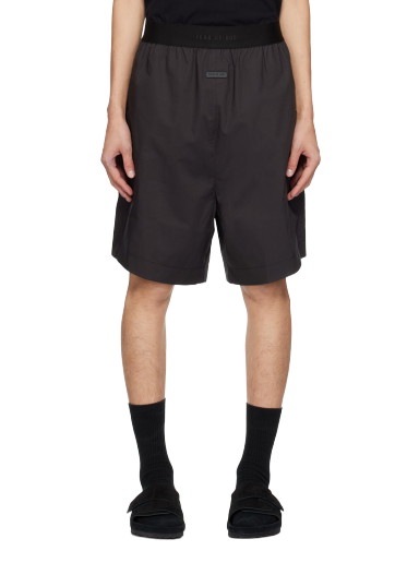 Rövidnadrág Fear of God Elasticized Waistband Shorts Fekete | FGLW40-007POP