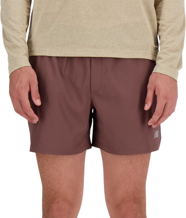 Rövidnadrág New Balance AC Lined Short 5" Burgundia | ms41290-lie