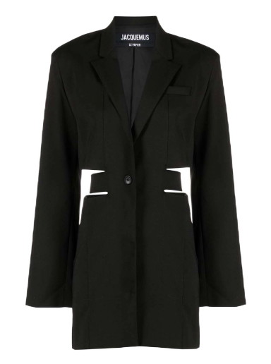 Ruha Jacquemus Cut-Out Blazer Fekete | 221DR0161075990