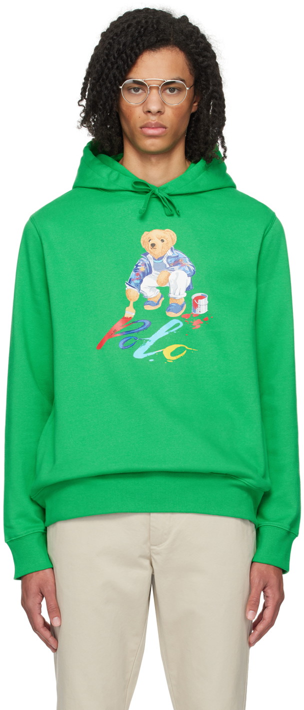 Sweatshirt Polo by Ralph Lauren Polo Bear Hoodie Zöld | 710853309029