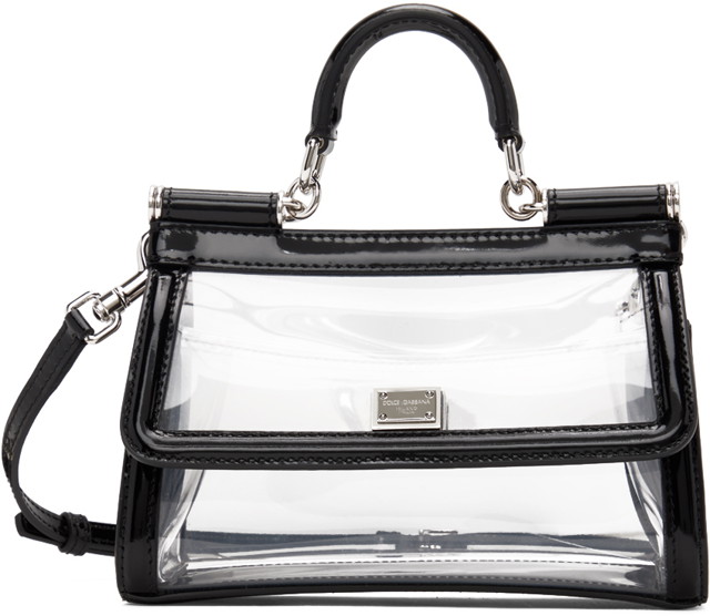 Kézitáskák Dolce & Gabbana Transparent Kim Kardashian Edition Sicily Bag Fehér | BB7116 AM851