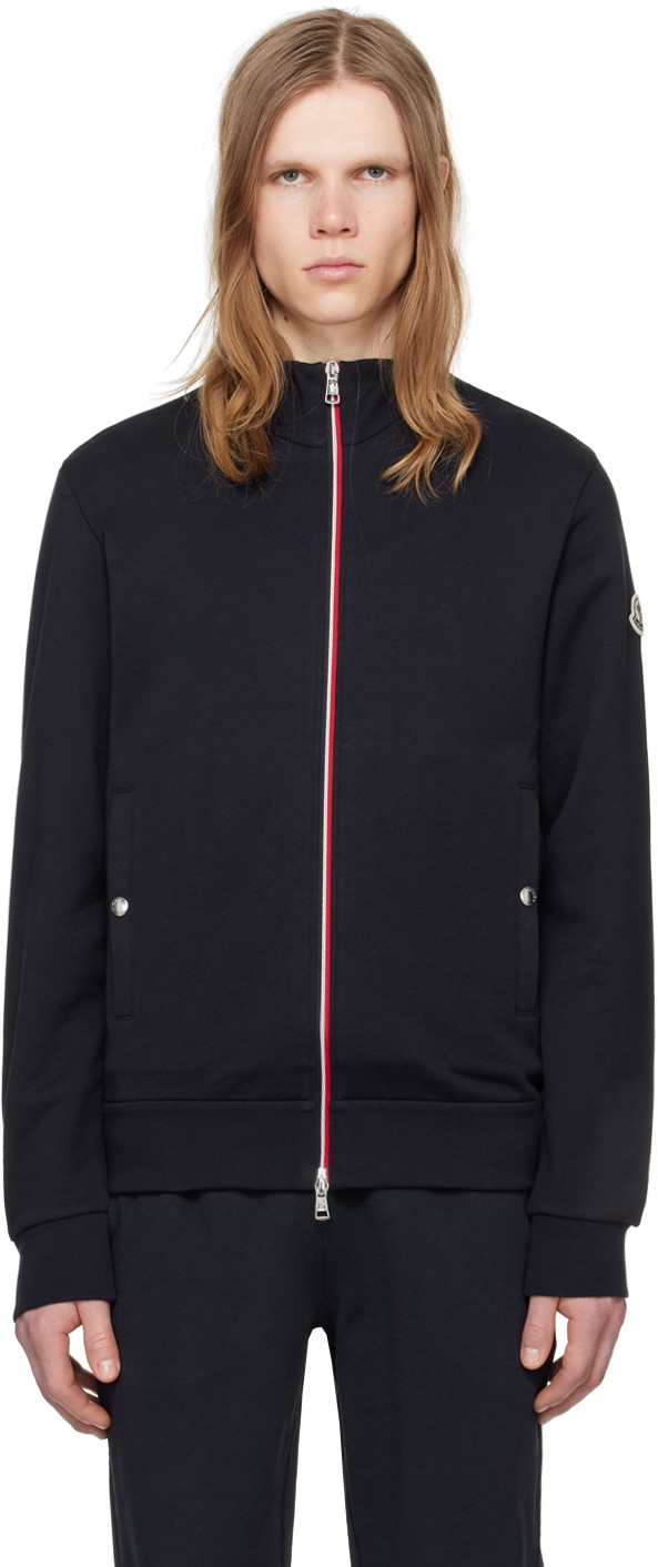 Sweatshirt Moncler Zip-Up Sweatshirt Sötétkék | J10918G00067809KR