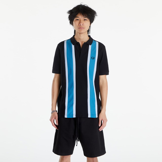 Pólóingek Fred Perry Woven Mesh Relaxed Polo Black Kék | M7802 102