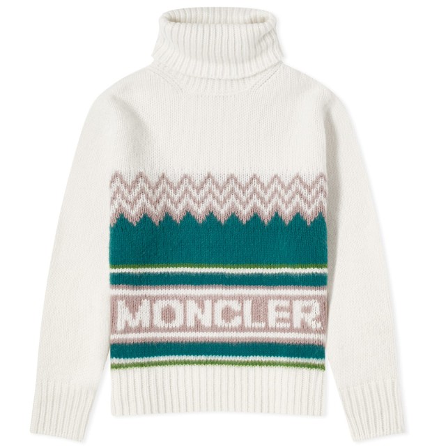 Pulóver Moncler High Neck Knitted Jumper Bézs | 9F000-M1241-24-F05