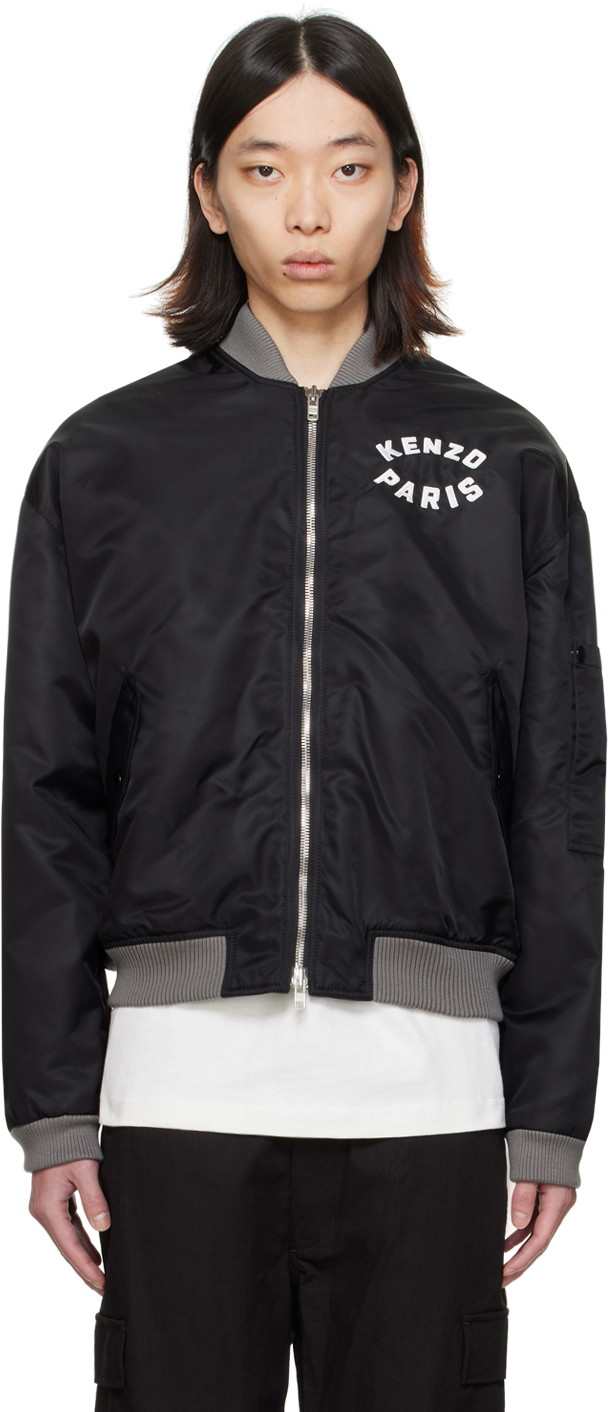 Bomber dzsekik KENZO Paris Lucky Tiger Bomber Jacket Fekete | FE55BL1279OC