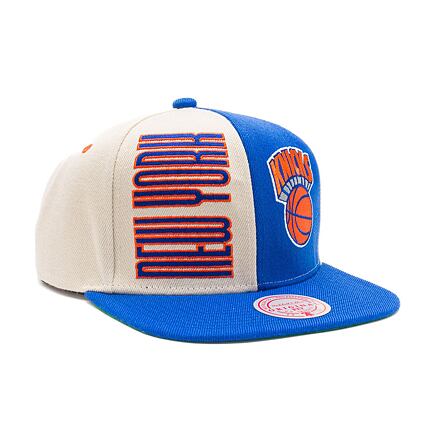 Kupakok Mitchell & Ness NBA Pop Panel Snapback Hwc New York Knicks Off White / Navy Kék | HHSS5154-NYKYYPPPOWNY