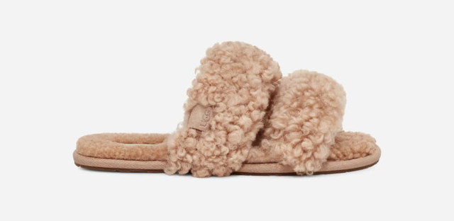 Ruházat UGG ® Maxi Curly Scuffetta Slipper Bézs | 1130837-SAN