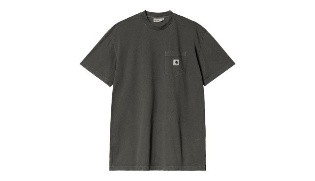Póló Carhartt WIP S/S Nelson Grand T-Shirt Charcoal Szürke | I031616_98_GD