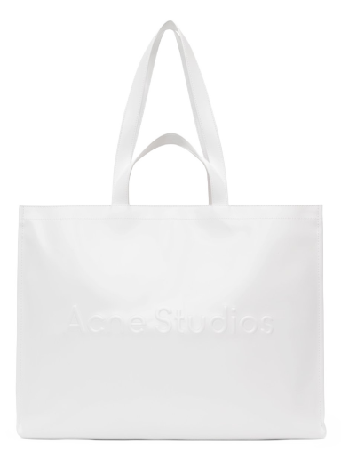 Vászontáskák Acne Studios Logo Tote Bag Fehér | C10163-