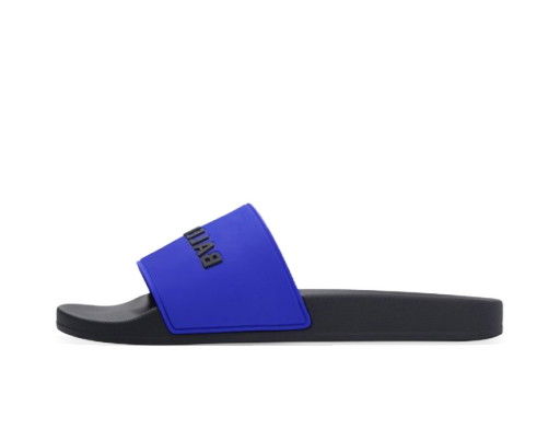 Sneakerek és cipők Balenciaga Pool Slide Navy Blue Black Sötétkék | 565826 W1S8A 4010