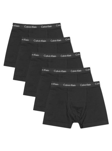 Boxerek CALVIN KLEIN Men's Trunk - 5 Pack Black Fekete | 000NB2877AXWB