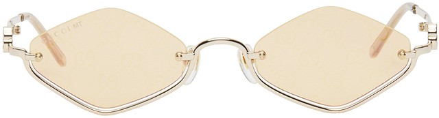 Napszemüveg Gucci Gold Geometric Sunglasses Fémes | GG1604S-004