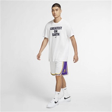 Rövidnadrág Nike Los Angeles Lakers Men's NBA Swingman Shorts Fehér | AJ5616-100, 1