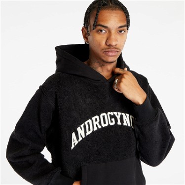 Sweatshirt Pleasures Androgynous Hoodie Black Fekete | P23F034 BLACK, 4