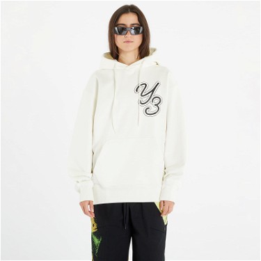Sweatshirt Y-3 Graphic Logo Hoodie UNISEX Off White Fehér | IT7524, 4